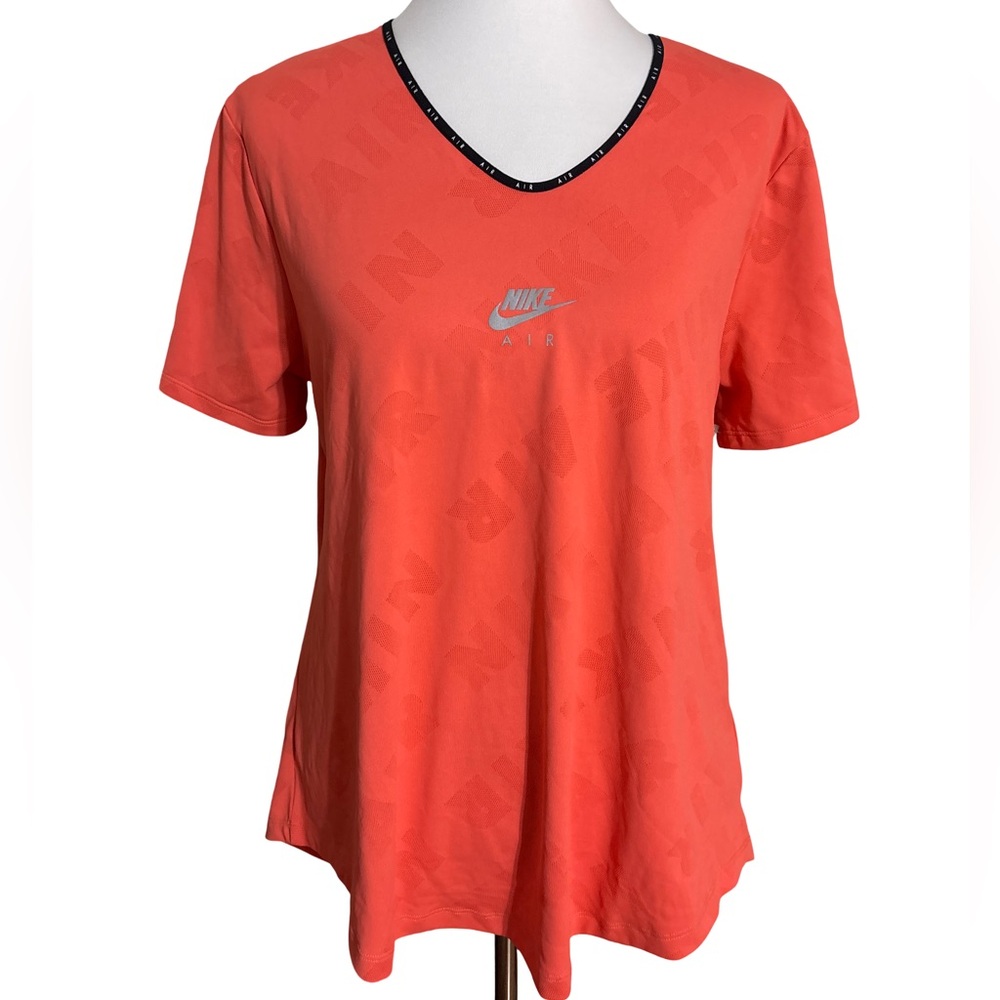 Nike Womens Coral Short Sleeve Tee with Back Opening